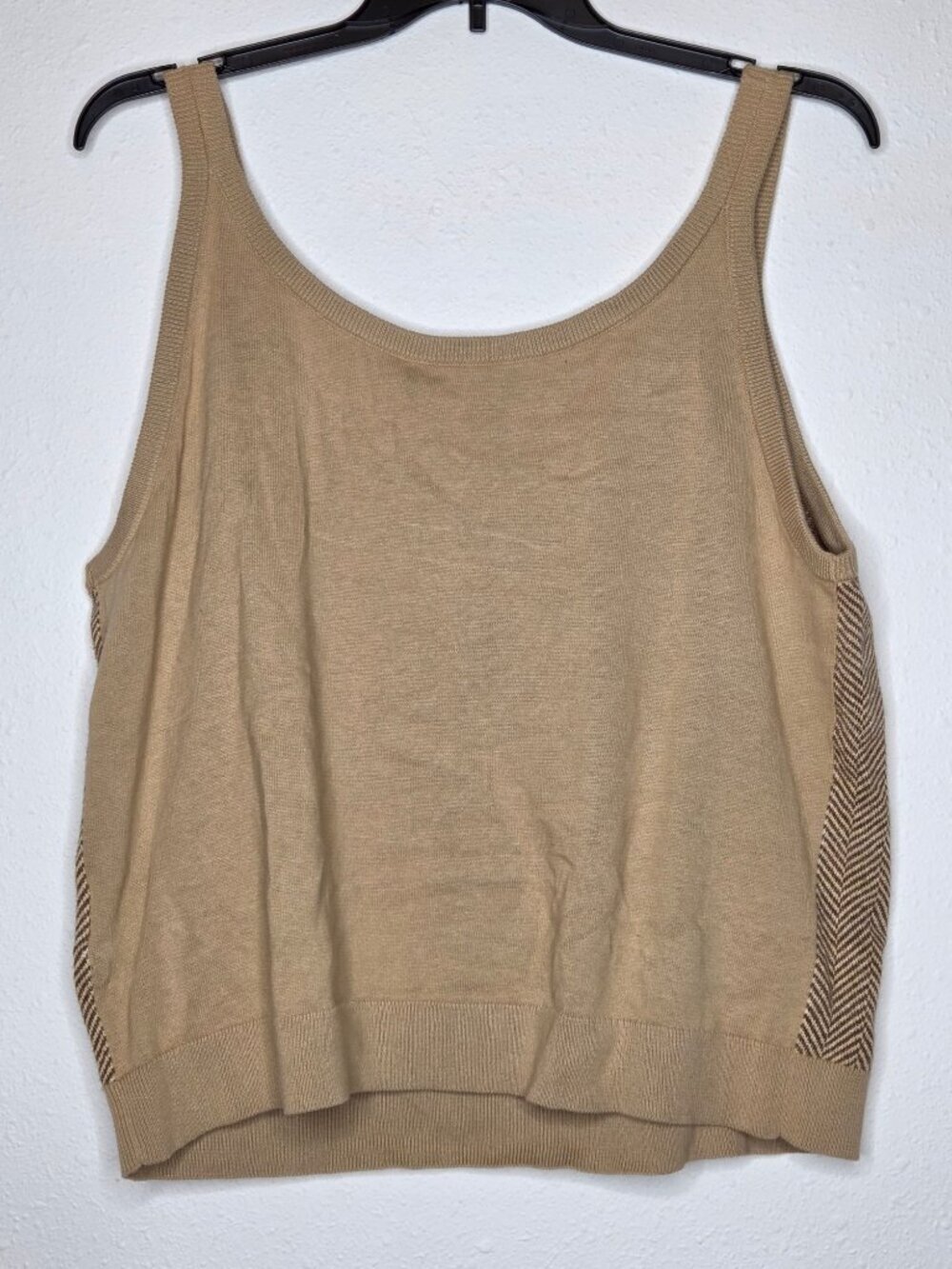 Lauren Ralph Lauren Herringbone & Jersey Sweater Tank Top - Picture 2 of 6